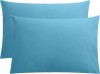 Set 2 huse perna din bumbac ranforce 100%, densitate 120 g/mp, Bleu, 40/40cm