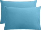 Set 2 huse perna din bumbac ranforce 100%, densitate 120 g/mp, Bleu, 70/70cm
