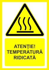 Placuta atentie temperatura ridicata foto