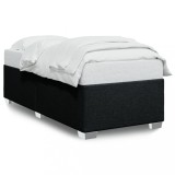 Cumpara ieftin Cadru de pat fara saltea, negru, 100x200 cm, textil