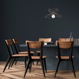 Cumpara ieftin Lustra Farac Caramiziu 50x50x121 cm