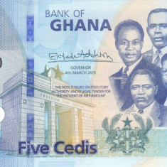 Bancnota Ghana 5 Cedis 2019 - P46 UNC