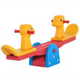 HOMCOM Leagăn Balansoar cu M&acirc;nere Antiderapante pentru Copii 1-4 Ani din Plastic HDPE, 150x32x60 cm, Multicolor | Aosom Romania