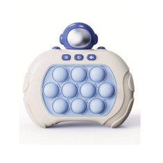 Jucarie interactiva antistres cu sunete si lumini Pop-It Blue Astronaut , joc electronic de indemanare si relaxare pentru copii si adulti
