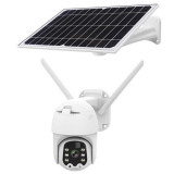 Camera rotativa cu panou solar WiFi 2MP IR 30M microfon sim difuzor card Kruger&amp;Matz Connect C100 - KM2214 SafetyGuard Surveillance