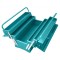 Cutie pentru unelte Total Industrial, 3 nivele, material otel, Verde