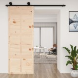 Usa Hambar Lemn Masiv Pin 80x1.8x214 cm Maro vidaXL Glisanta Interior