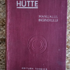 HUTTE -MANUALUL INGINERULUI VOL.I