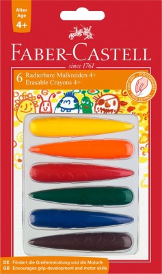 Culori cerate Faber Castell 6/set model degete foto