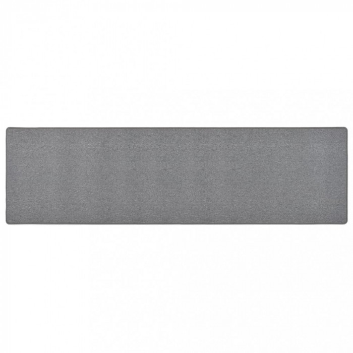 vidaXL Covor traversă, gri &icirc;nchis, 80x300 cm 326976