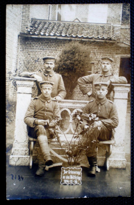 P.289 CP FOTOGRAFIE GERMANIA ARMATA WWI MILITARI SOLDATI 1916 foto