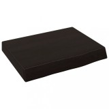 Blat de baie, maro inchis, 40x30x(2-6) cm, lemn masiv tratat