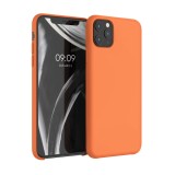 Husa pentru Apple iPhone 11 Pro Max, Silicon, Portocaliu, 49725.203, Carcasa, Kwmobile