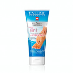 Crema antiperspiranta Eveline Cosmetics, 8 in 1, pentru picioare, 100 ml foto