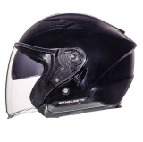 Cumpara ieftin Casca open face pentru scuter - motocicleta MT Avenue SV negru lucios (ochelari soare integrati) XS (53/54cm)