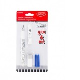 Stilou cu radiera You&amp;amp;amp;Me Alb ST300W, DACO