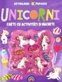 Unicorni cu abțibilduri pufoase - Paperback brosat - Flamingo