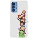 Husa compatibila cu Motorola Moto G71 5G model Avengers Assemble, Silicon, TPU, Viceversa, Transparent, Carcasa