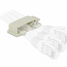 Set 10 bucati suport cu 3 sloturi pentru cablu cu montare PCB Gri, Delock 60186