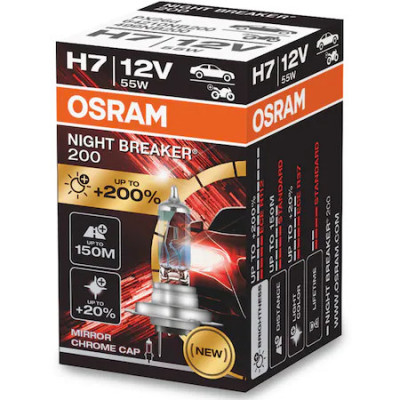 Bec auto far halogen Osram H7 Night Breaker +200% 1buc foto