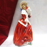 BIBELOU PORTELAN ENGLEZESC ROYAL DOULTON BONE CHINA ANGLIA CHRISTMAS MORN 18 CM