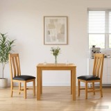 Cumpara ieftin Set de dining BERGEN 3 buc. Negru 90 x 90 x 75 cm
