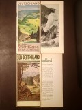 Pliante Sud-Deutschland vom Main bis zum Bodensee + Deutschland - Baden und Wurttemberg (anii 1930, 1936?, broșuri perioada nazistă)