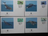 Feroe-WWF Balene-set complet FDC