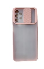 Huse siliconcu protectie camera slide Samsung Galaxy A32 , Roz