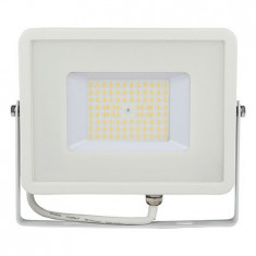 Reflector led smd slim 50w 120lm/w 6400k ip65 alb, cip samsung