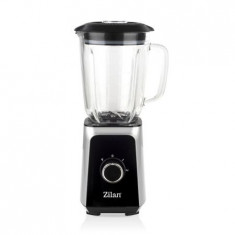 Blender ZILAN ZLN-3925, 1.5 l, 2 viteze + Functie impuls, Zdrobire gheata, Vas de sticla, Inox