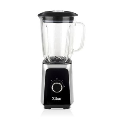 Blender ZILAN ZLN-3925, 1.5 l, 2 viteze + Functie impuls, Zdrobire gheata, Vas de sticla, Inox foto