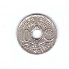 Moneda Franta 10 centimes 1923, stare foarte buna, curata