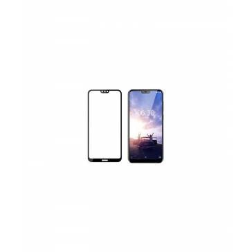 Geam Soc Protector Full LCD 5D Nokia X6 Negru foto