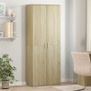 Dulap inalt stejar sonoma 70x35x180 cm vidaXL, lemn prelucrat, depozitare, maro