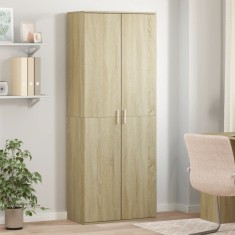 Dulap &icirc;nalt, stejar sonoma, 70x35x180 cm, lemn prelucrat