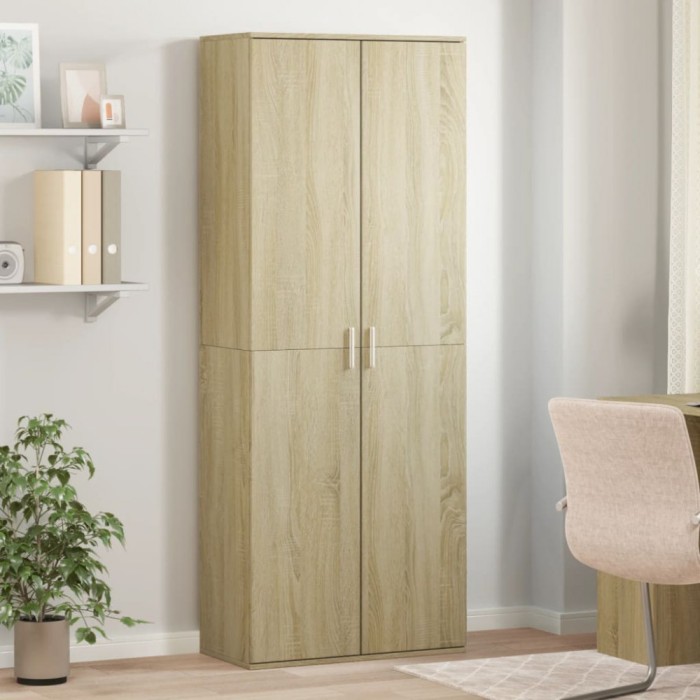 vidaXL Dulap &icirc;nalt, stejar sonoma, 70x35x180 cm, lemn prelucrat