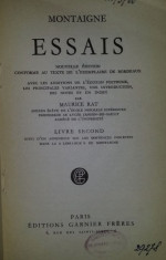 Essais / Montaigne vol. 2 din 3 ed. critica M. Rat foto