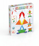 Set de constructie magnetic Supermag Projects Multicolor, 30 piese