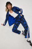 Cumpara ieftin Adidas Performance Pantaloni femei, culoarea albastru marin, modelator