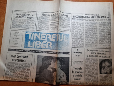 ziarul tineretul liber 17 ianuarie 1991 foto