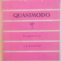 QUASIMODO de POEZII, 1961 * COLECTIA '' CELE MAI FRUMOASE POEZII ''