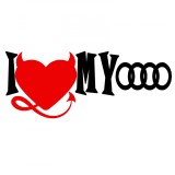 Cumpara ieftin Sticker I Love My AUDI
