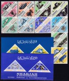 DB1 Telecomunicatii si Transporturi 1965 Sharjah 20 v. + 2 x SS MNH