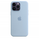 Husa de protectie Apple Silicone Case with MagSafe pentru iPhone 14 Pro Max, Sky