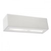 Lampă De Perete Vega Alb Ceramică/Sticlă 1 Bec Dreptunghiular Modern De Interior