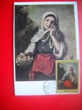 HOPCT MAXIMA NR 1380 FATA VANZATOAREA DE FRUCTE-BARTOLOME ESTEBAN MURILO /SCOALA SPANIOLA -CP PICTURA-RUSIA