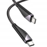 Cablu Date &amp; Incarcare Fast Charging Tip C - Tip C 3A (Negru) 1,2 Metri Hoco U95