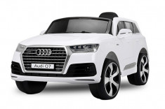 Masinuta electrica pentru copii Audi Q7 2x35W 12V, Scaun tapitat #ALB foto