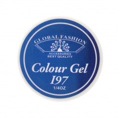 Gel Color Unghii, Vopsea de Arta Global Fashion, Seria Royal Blue I97, 5g